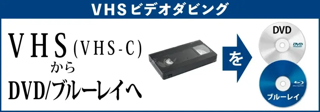 VHS（VHS-C）テープからDVD/ブルーレイへダビング