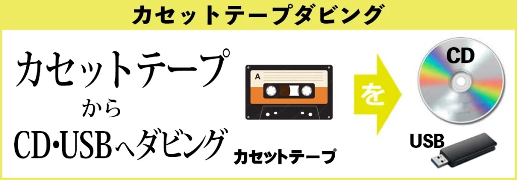 カセットテープダビング カセットテープをCD・USBへ